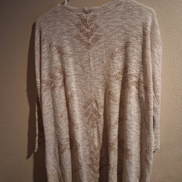 ARIAT Sunday Morning Cardigan Western Beige Aztec Southwestern Cowgirl L - Picture 6 of 6